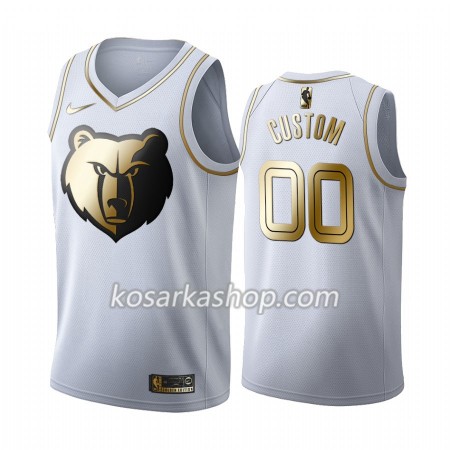 Dres Memphis Grizzlies Prilagođeni Nike 2019-20 Bijela Golden Edition Swingman